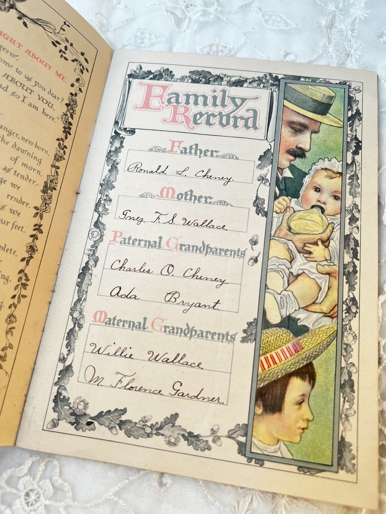 Antique Our Babys Own Book Gorgeous Illustrations Graphics 1924 Approx 5.5″ x 8″