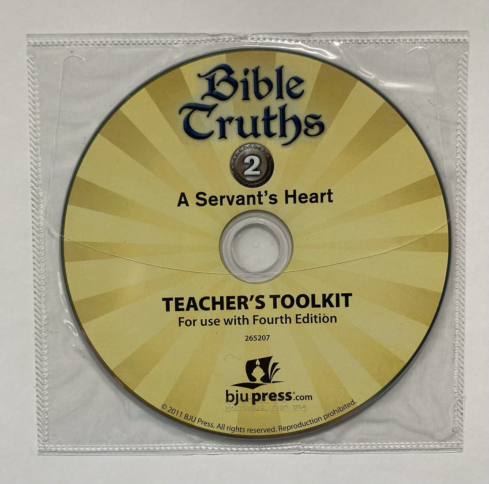 BJU Press Bible Truths 2 A Servants Heart Fourth Edition Teachers Edition