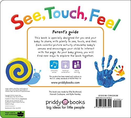 See Touch Feel A First Sensory Book for Babies Toddlers and Young Children