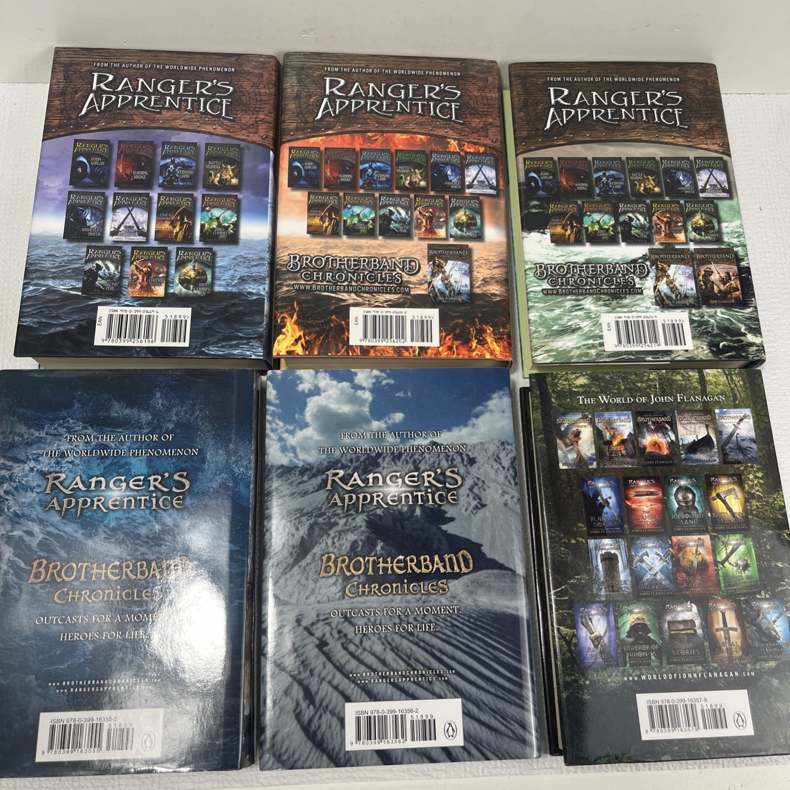 Brotherband Chronicles Hardcover Book Bundle Series 1-6 – John Flanagan Lot