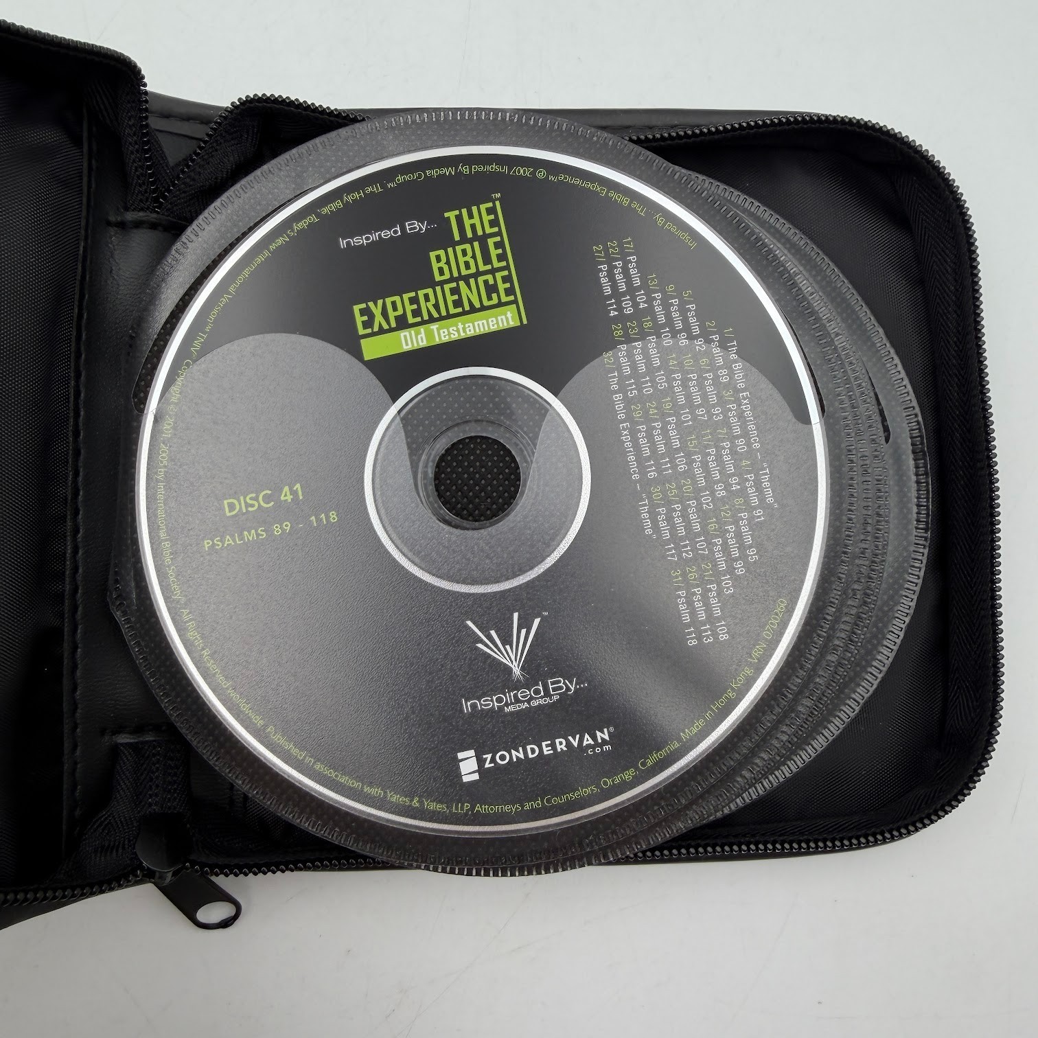 The Bible Experience Old Testament 60 CD 3 Zippered Cases Star-Studded Cast TNIV