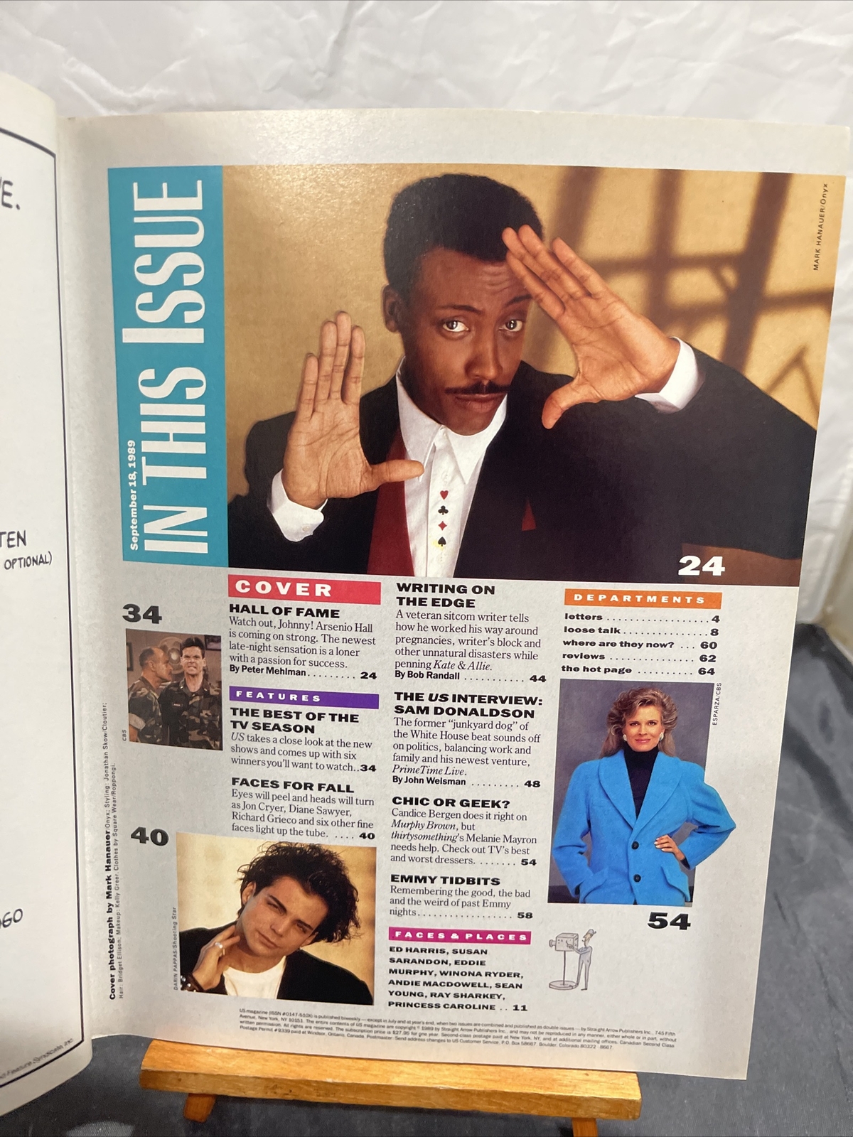 ARSENIO HALL – US Weekly Magazine Special TV Preview – No Label – September 1989