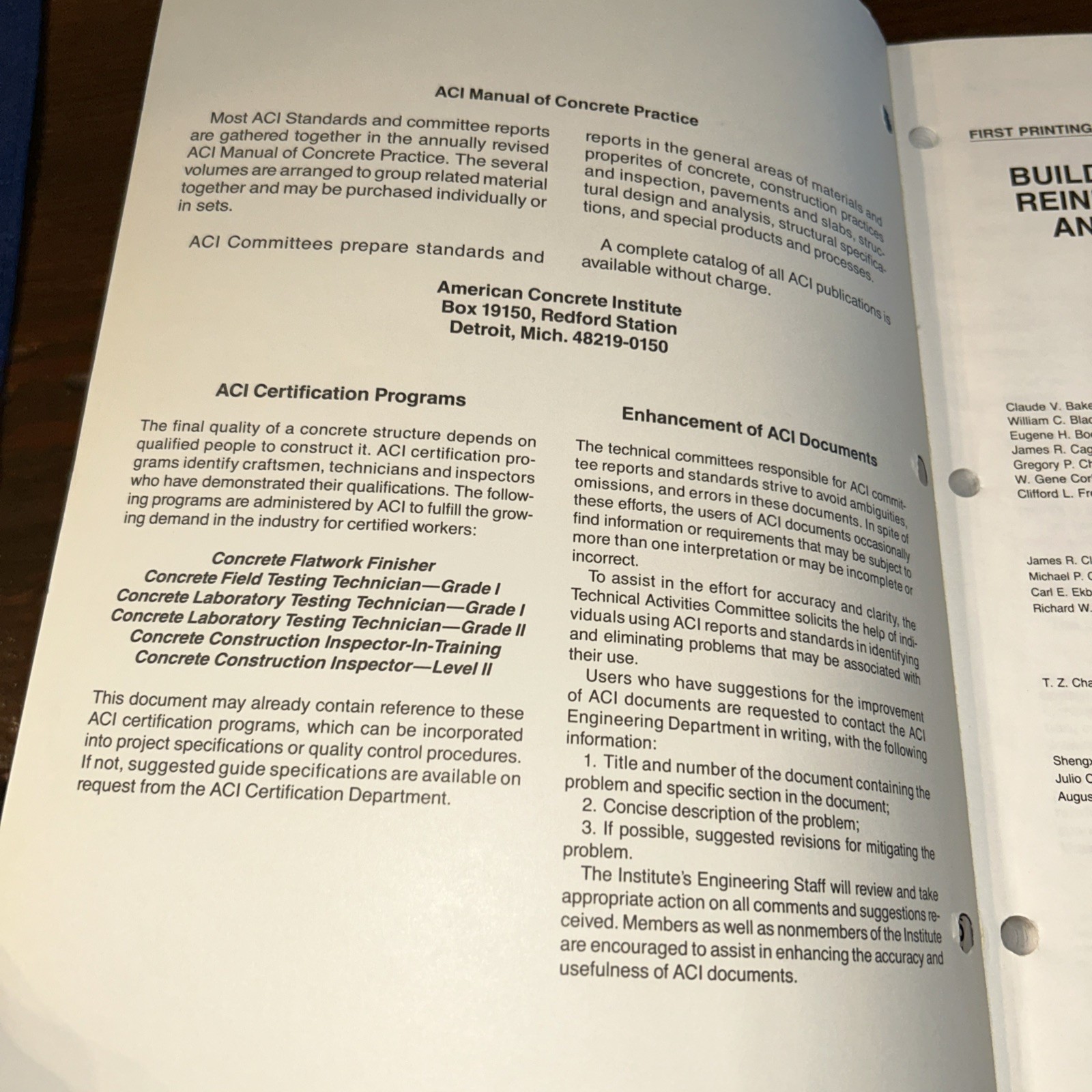 ACI 318-05 Building Code Requirements for Structural Concrete (ACI 318-05)…