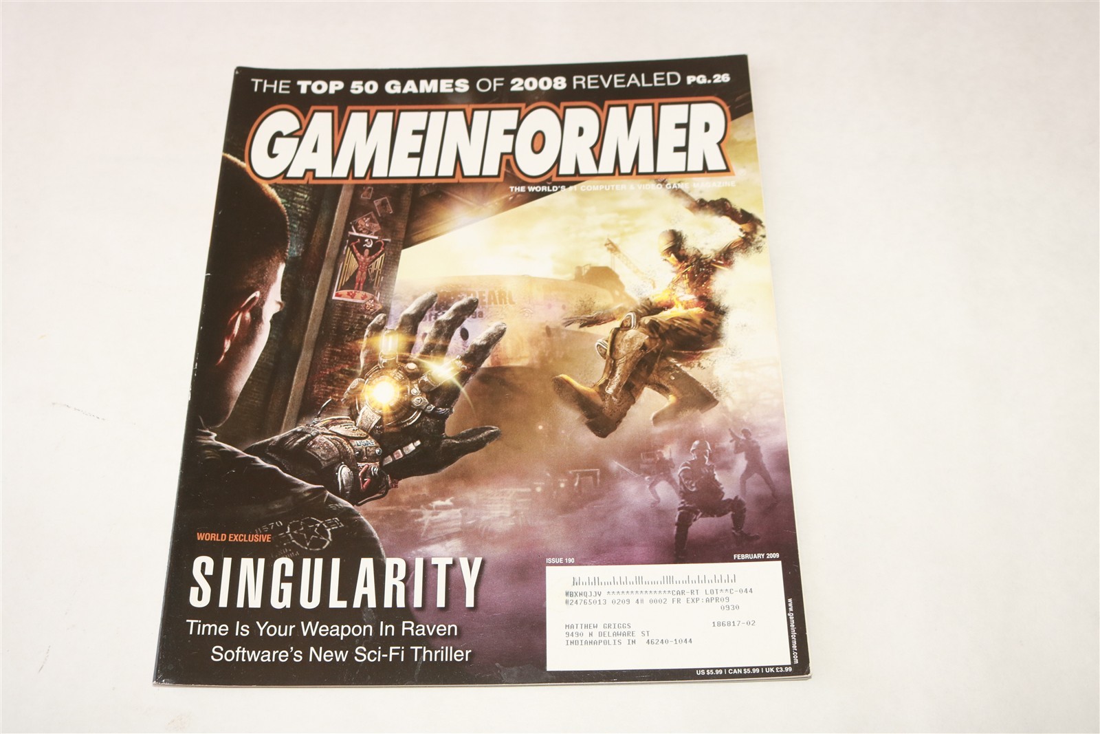 GAME INFORMER MAGAZINE – Issue #190 – Singularity