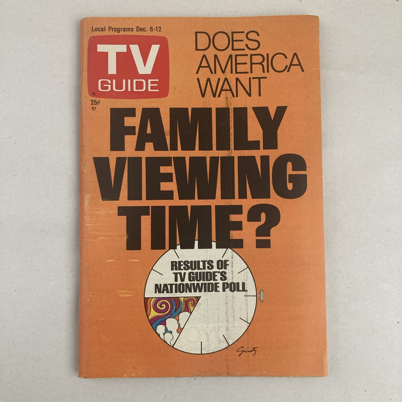 1975 TV GUIDE Family Viewing Time Very Good No Label South Florida Edition
