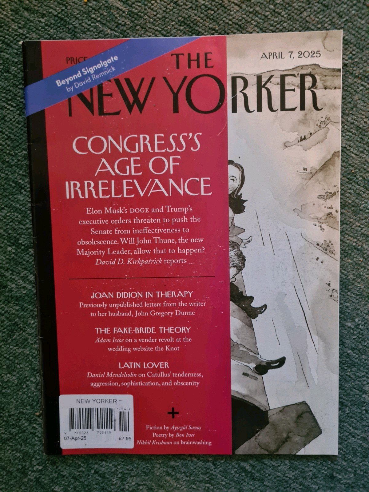 The New Yorker magazine 7th April 2025 Congress»s Age of Irrelevance New LAST 1