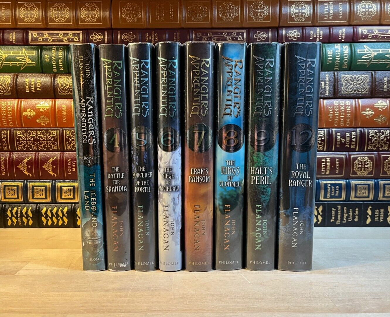 RANGERS APPRENTICE Series by John Flanagan, First Edition Hardcover Lot with DJs