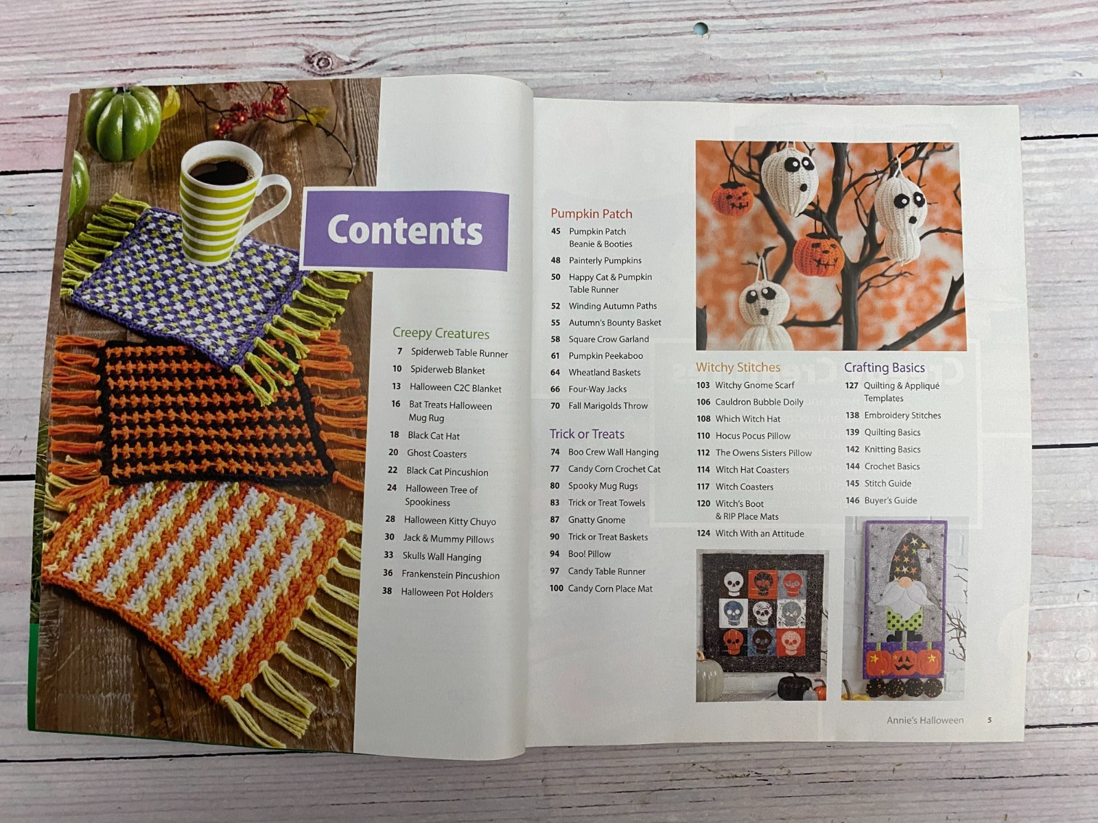 Annie’s Halloween November 2021 Magazine Special Issue crochet knit quilt sew