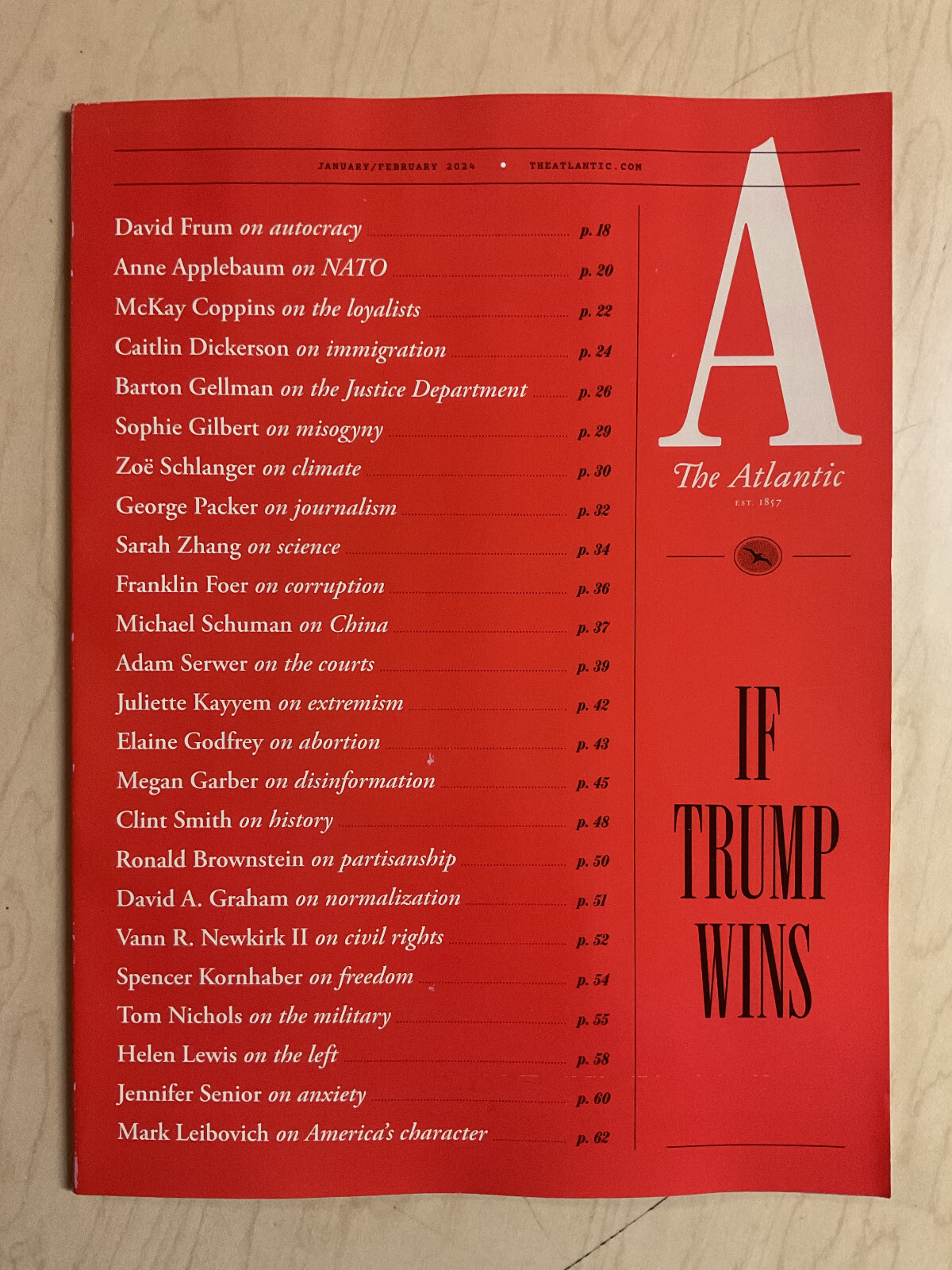 back issues 2022 2023 2024 The Atlantic » You Pick » current issues «TRUMP»