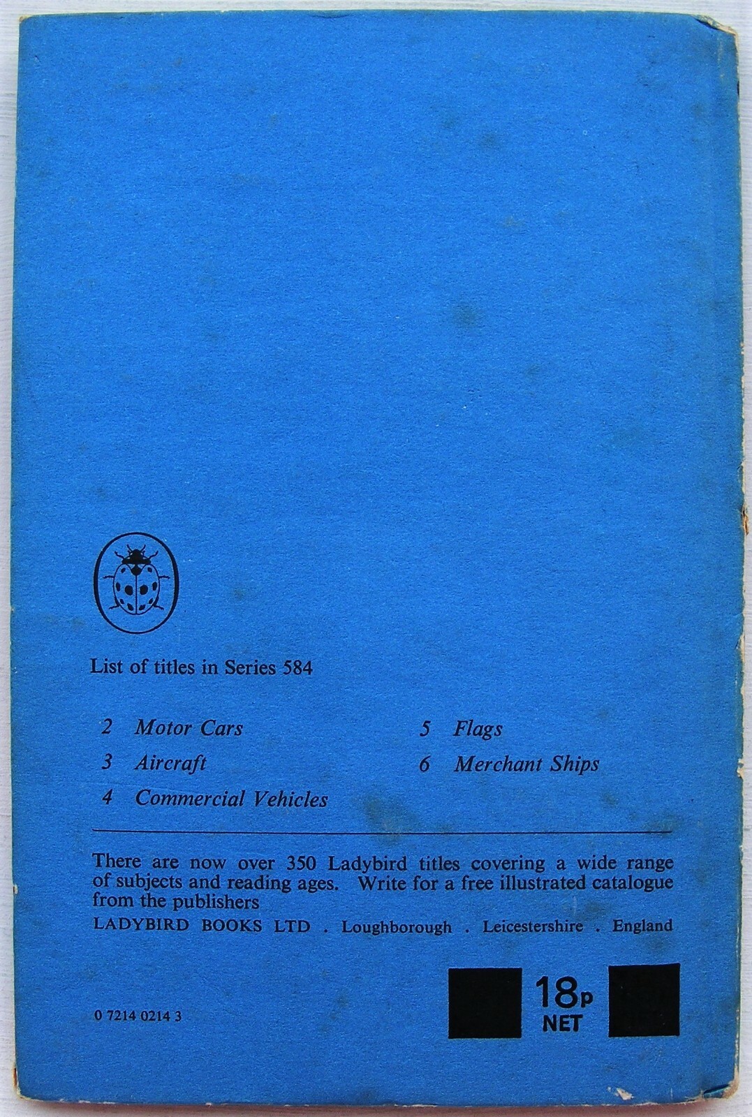 Vintage Ladybird Book – Flags – Recognition Series 584 – Good/VGC +FREE COVER+