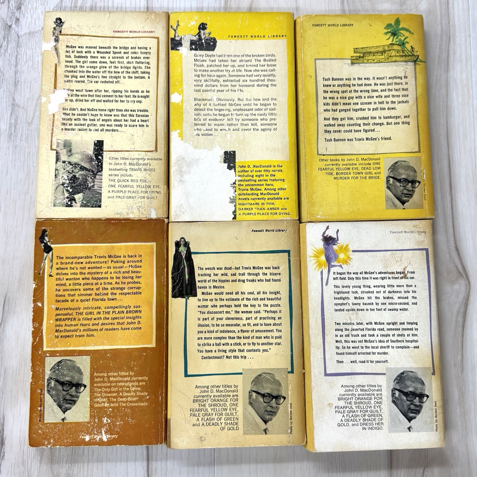 VTG Lot 36 John D MacDonald Paperback 20-Book Travis McGee Series Fiction Novels