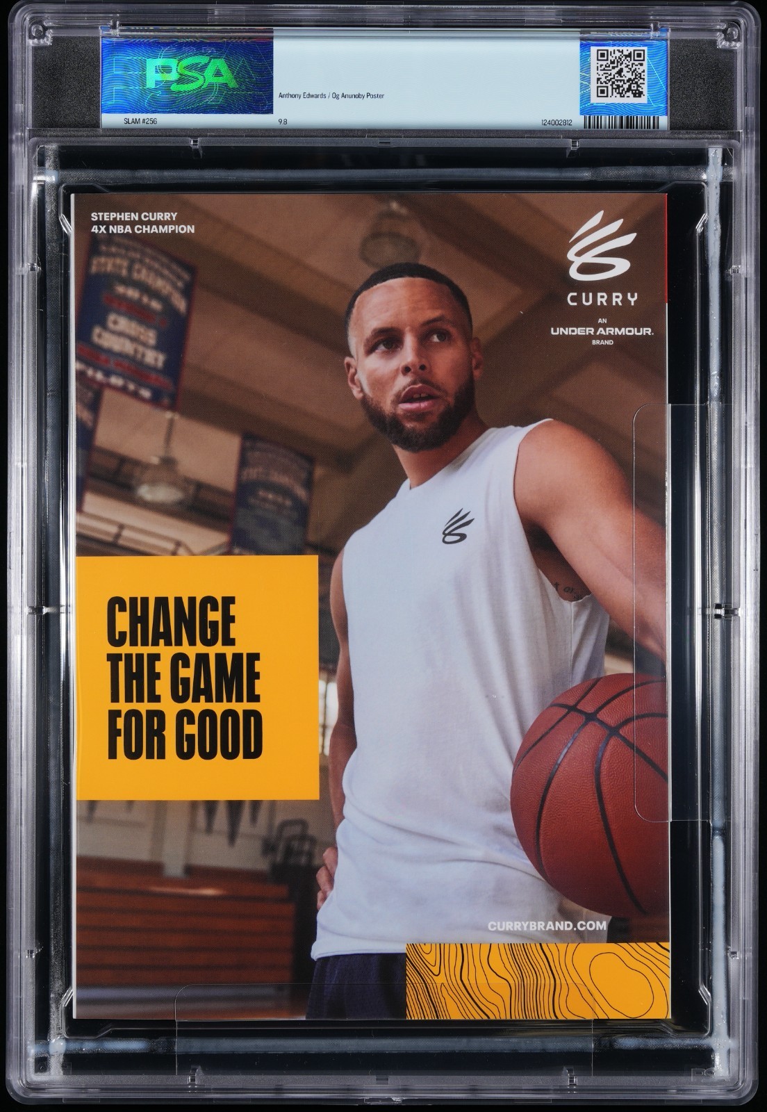 PSA 9.8 CAITLIN CLARK “DIALED IN” ORANGE METAL EDITION SLAM MAGAZINE 142/673