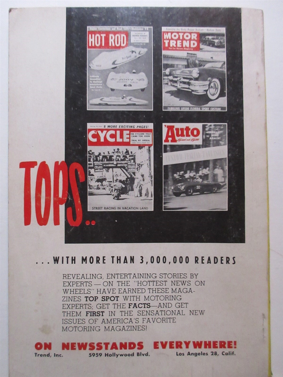 1952 Hot Rod Your Car, Trend #102, 160 pages. vintage magazine
