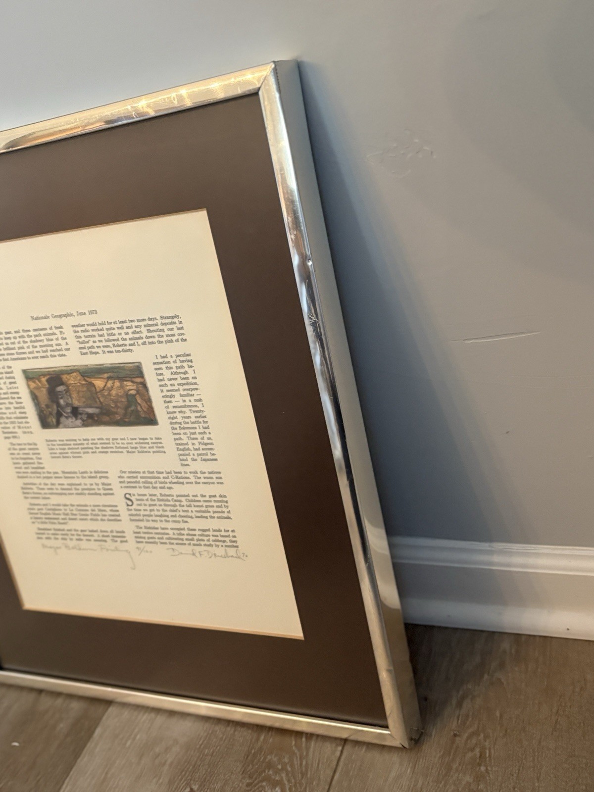 Vintage Signed Limited Edition “Major Baldwin Pointing 91/100 David F Driesbach
