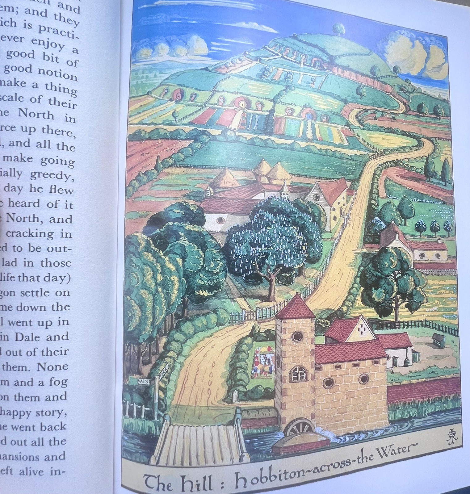 1987 Tolkien LOTR Red Leather Collector’s Edition w/ Map Illustrated Hobbit Set