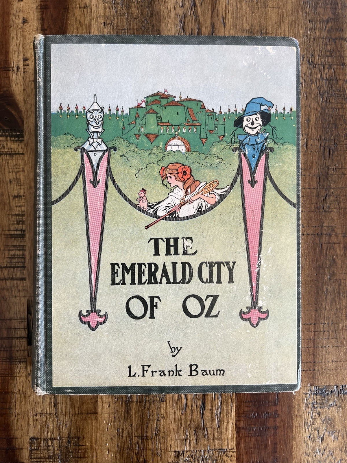 The Emerald City of Oz Frank Baum 1st Edition Later Print 12 Color Plates C1920s