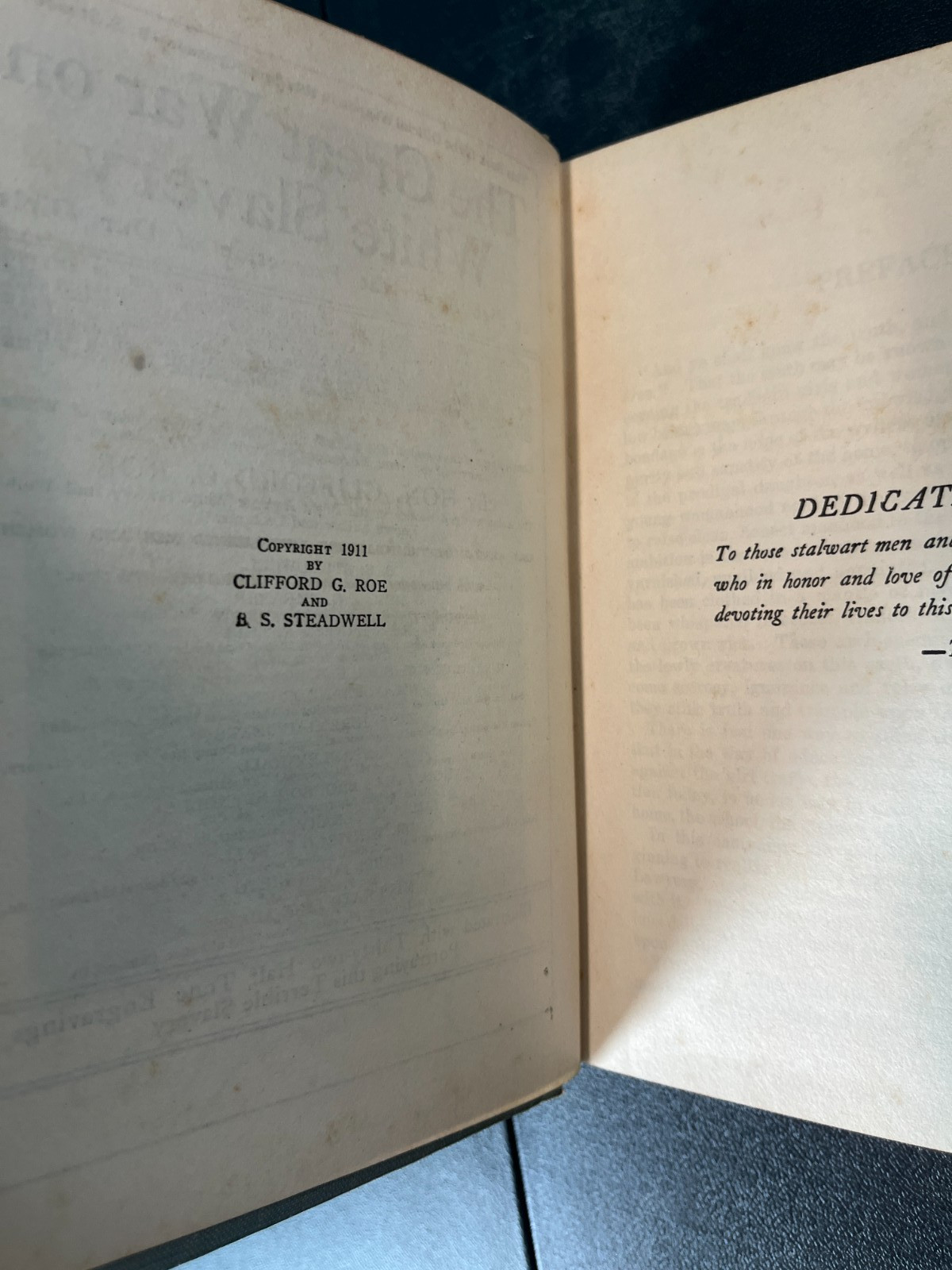 The Great War on White Slavery – Clifford G. Roe – Illustrated 1911 HC