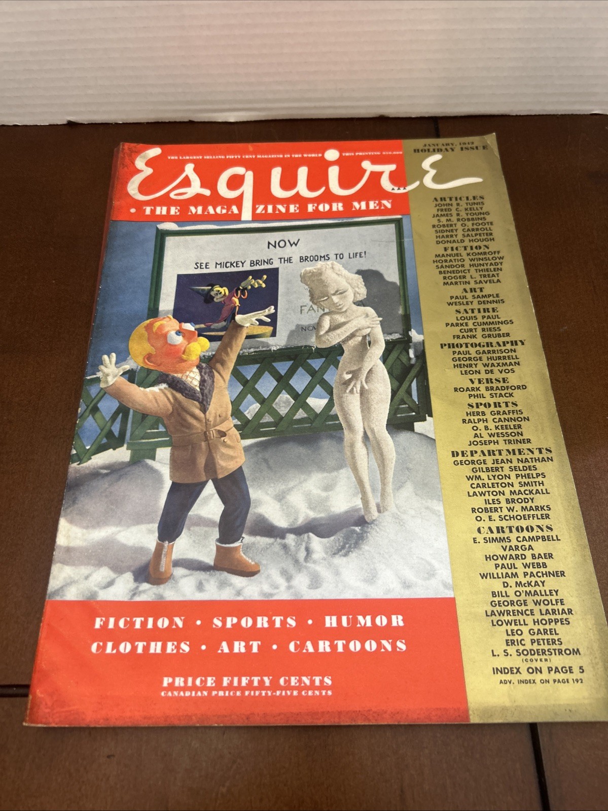 ESQUIRE MAGAZINE JANUARY 1942 – VARGA PINUPS – GREAT ADS – GREAT ART
