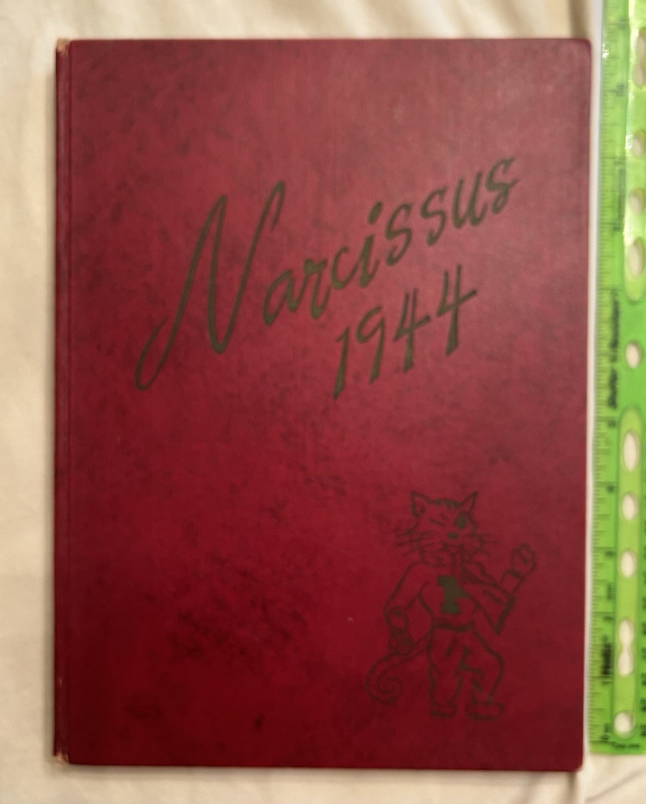 Vintage 1944 Yearbook The Narcissus Peru High School Indiana – War Time