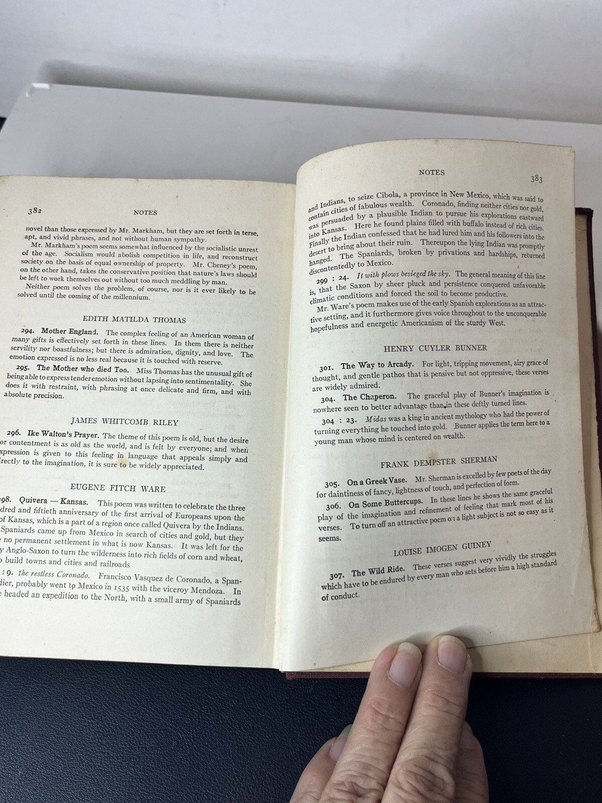 American Poems 1776-1922 Book Some Wear As Shown Writing On Some Pages Antique