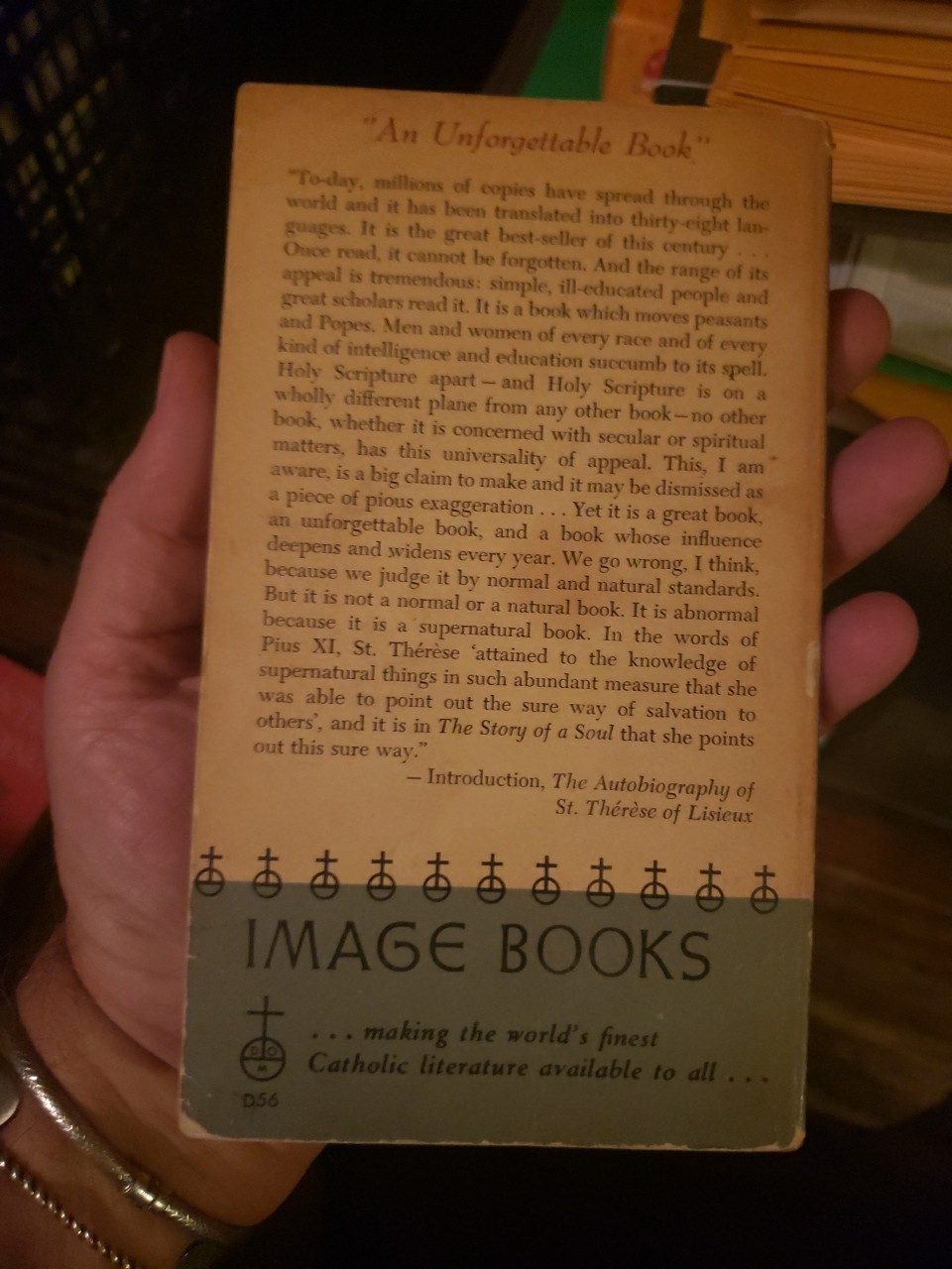 The Autobiography of St. Thérèse of Lisieux 1957 Paperback