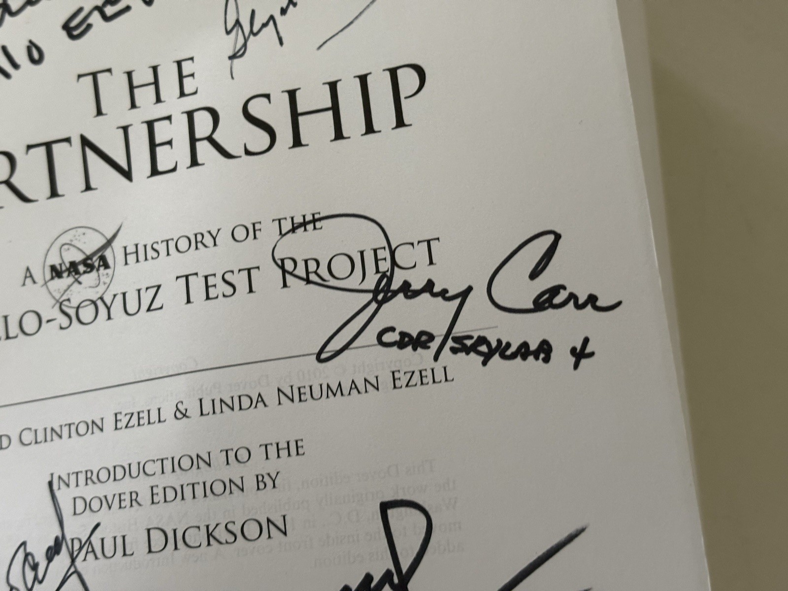 The Partnership : A NASA History of the Apollo-Soyuz Test Project (SIGNED X 6)