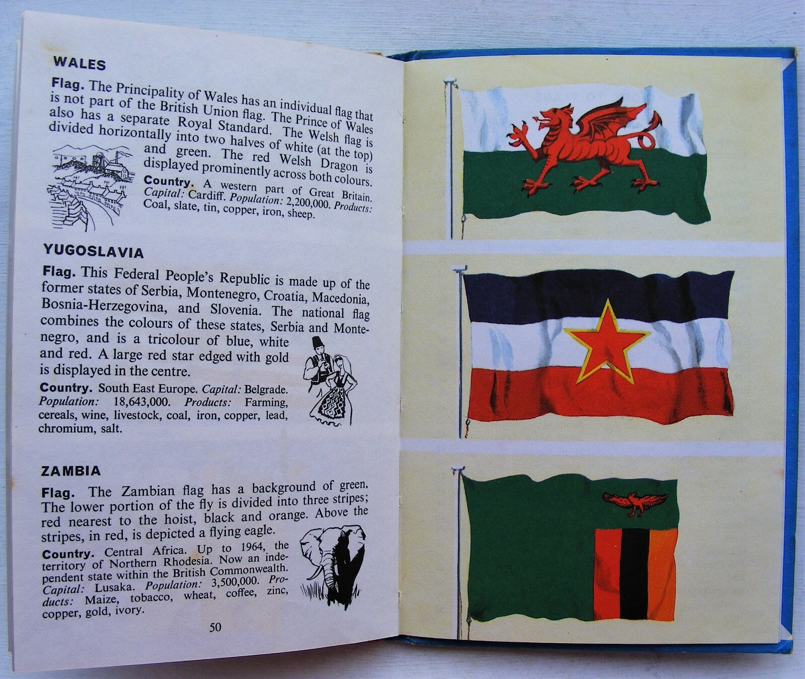 Vintage Ladybird Book – Flags – Recognition Series 584 – Good/VGC +FREE COVER+