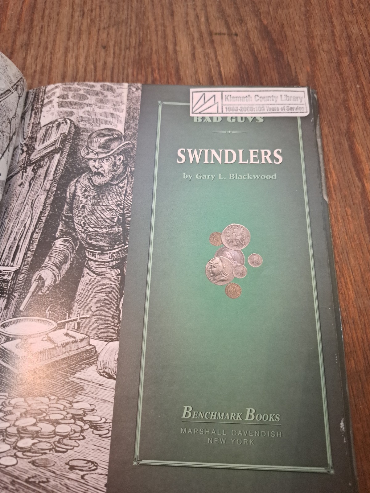 Swindlers (Bad Guys) – Library Binding, by Blackwood Gary L – history book HC