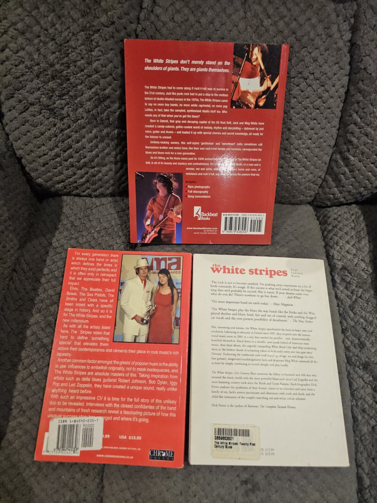 Jack White Stripes 3 Books Lot 21st Century Sweethearts Morphing The Blues Meg