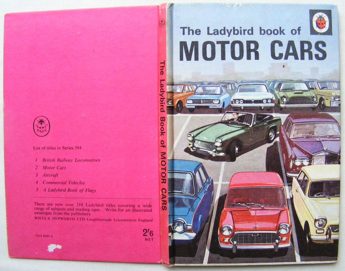 Ladybird Book – Motor Cars -Recognition-Series 584 – Good/Very Good +FREE COVER+