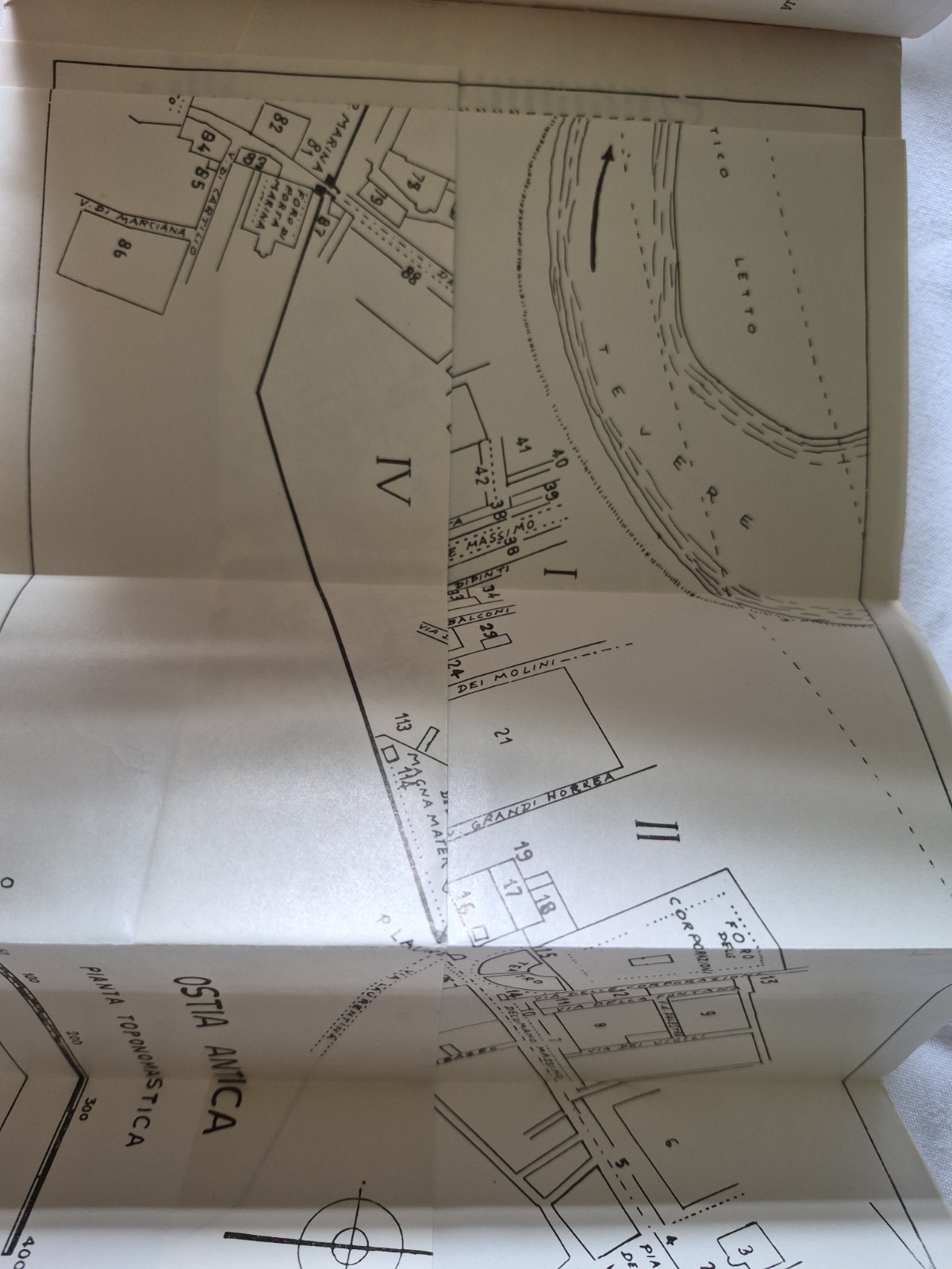 Ostia Archeology Guide G Calza G Becatti 9th Ed Italian 88 Illus Fold Out Map