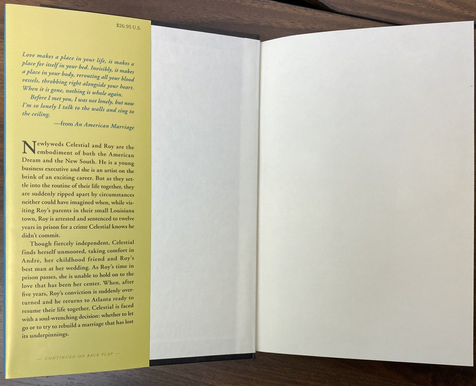 An American Marriage: A Novel; Oprah’s Book – Tayari Jones (hardcover),1ST ED