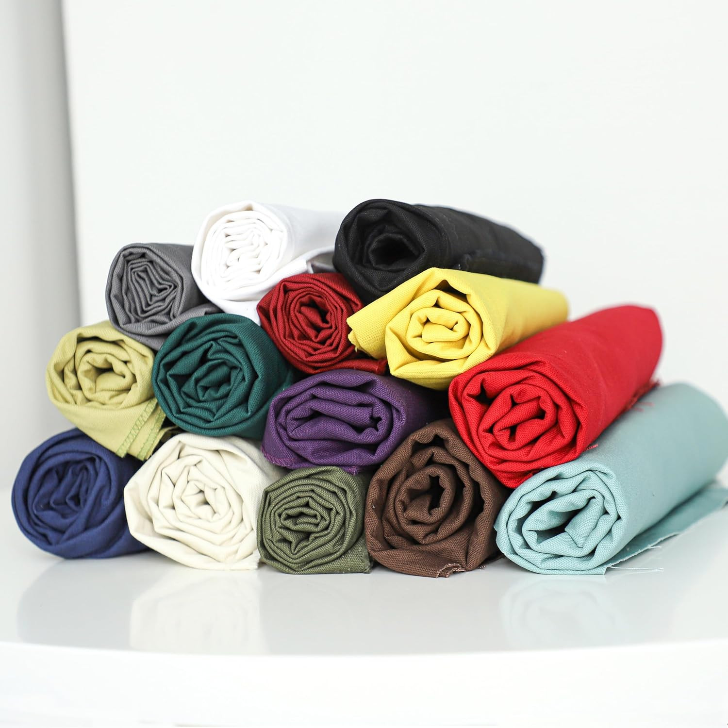 Canvas Fabric by the Yard, 59» Wide, 10Oz Premium Natural Cotton Duck Canvas Fa