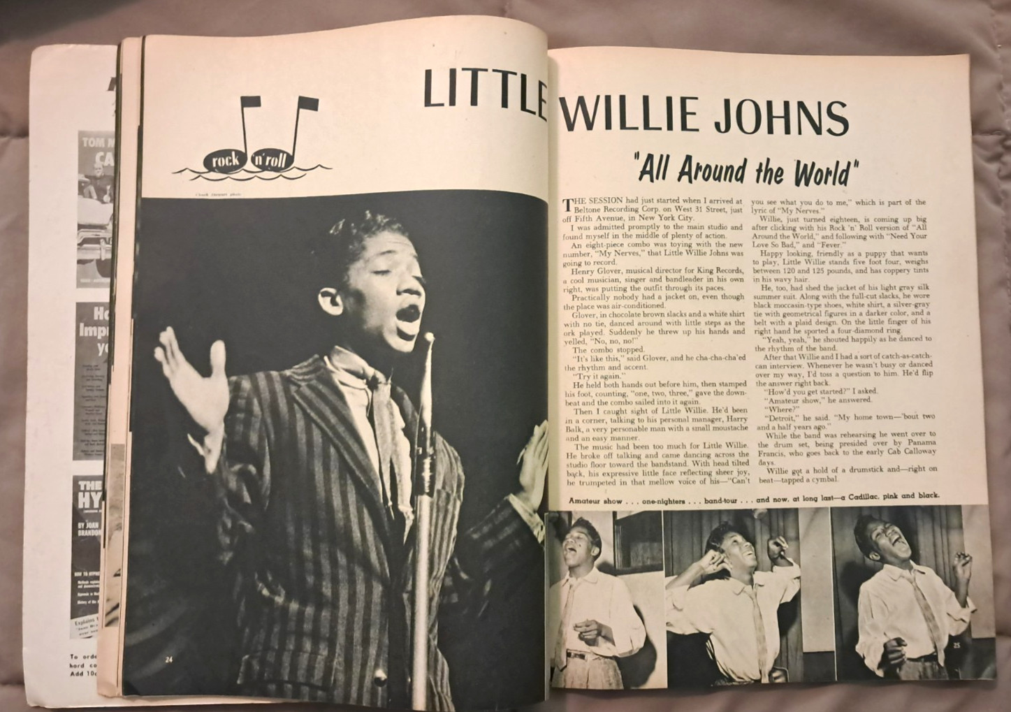 Rock ‘N Roll Stars 1956 Photo Magazine (Elvis/Fats Domino/Carl Perkins/Platters)