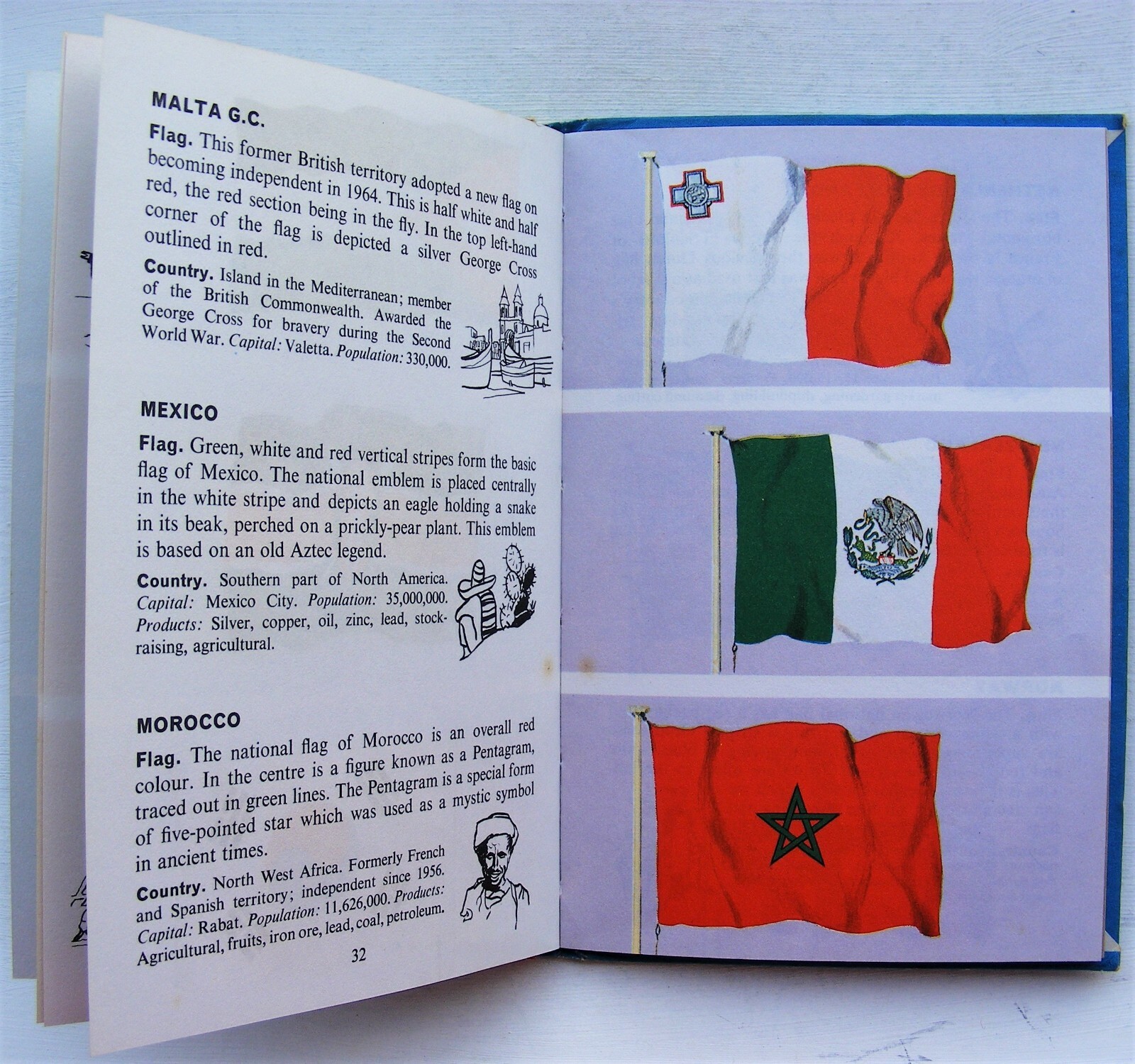 Vintage Ladybird Book – Flags – Recognition Series 584 – Good/VGC +FREE COVER+