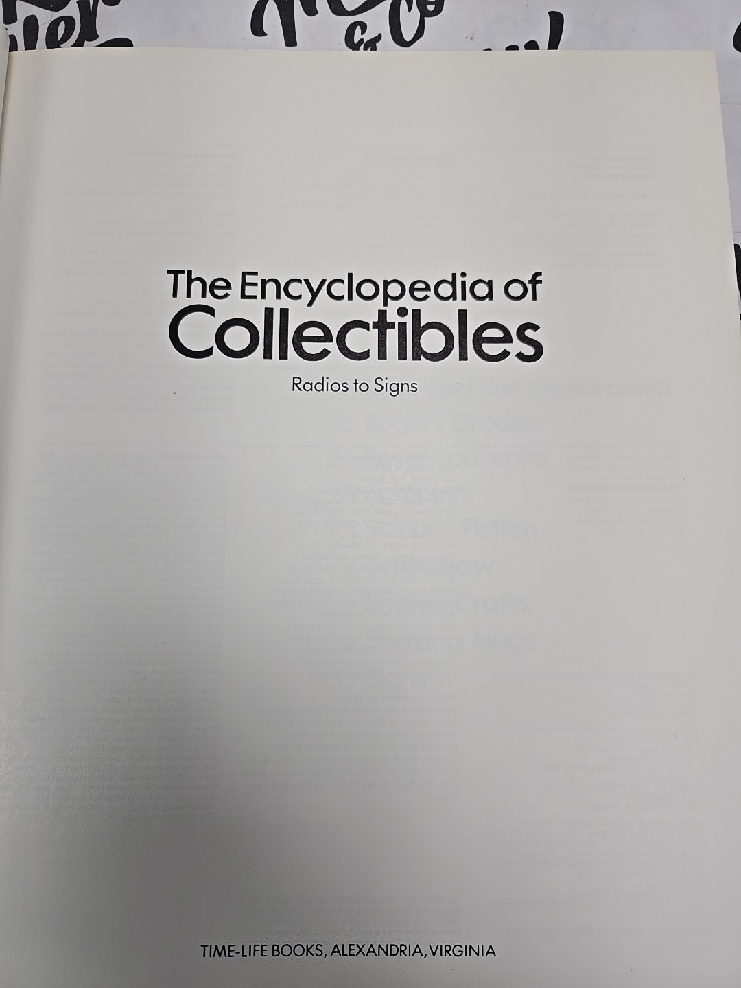 The Encyclopedia Of Collectibles Radios Signs Shaving Mugs 1980 Time Life Books