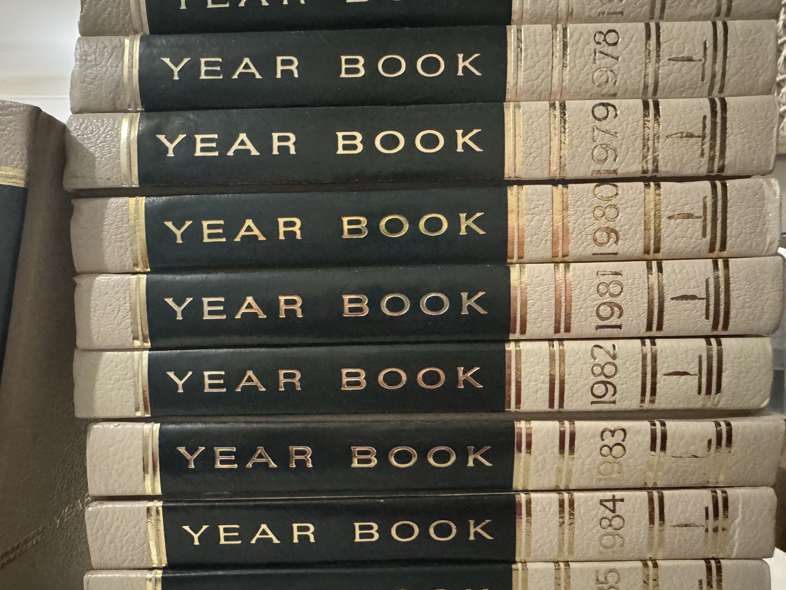 Vintage World Book Year Book Lot 1968-1969 & 1972-1987 Hardcover Set