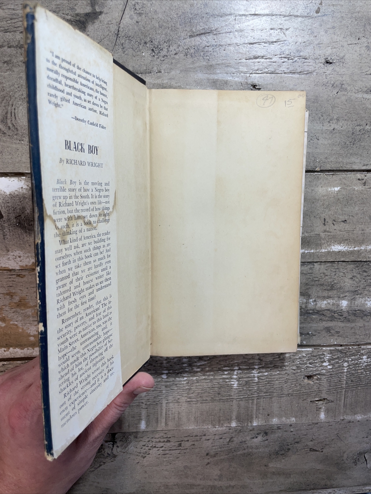 c1940 Antique Autobiography «Black Boy, A Record of Childhood and Youth»