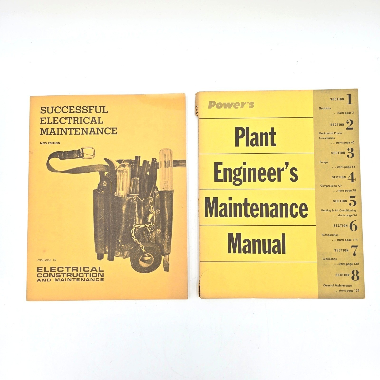 Vintage 1960s Plant Engineer’s Maintenance Manual + Electrical Maintenance Book