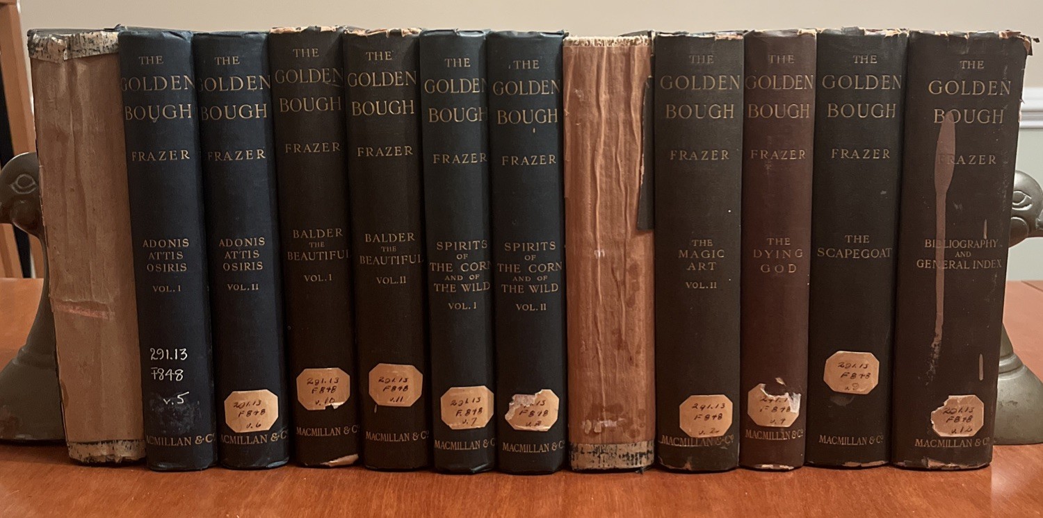 THE GOLDEN BOUGH Study In Magic Religion 12 Vols Frazer 3rd Ed 1911 Set