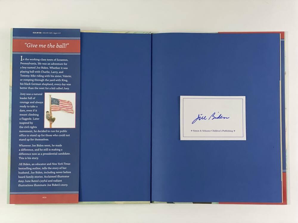 JILL BIDEN SIGNED AUTOGRAPH «JOEY: THE STORY OF JOE BIDEN» BOOK – RARE! W/ ACOA