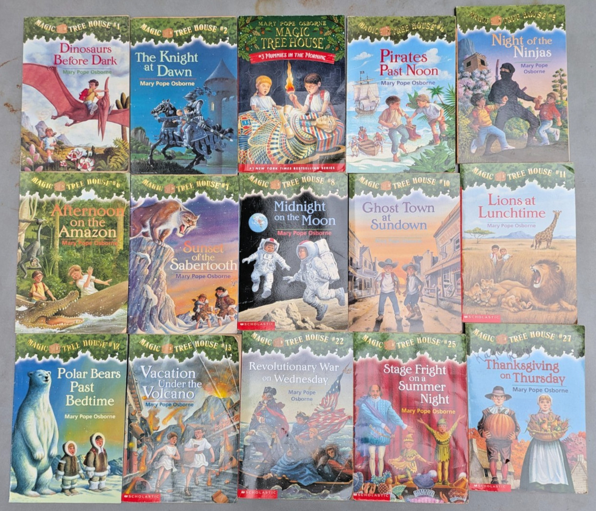 Magic Tree House 15 Book Lot Children’s Paperback Chapter Book Lot Osborne