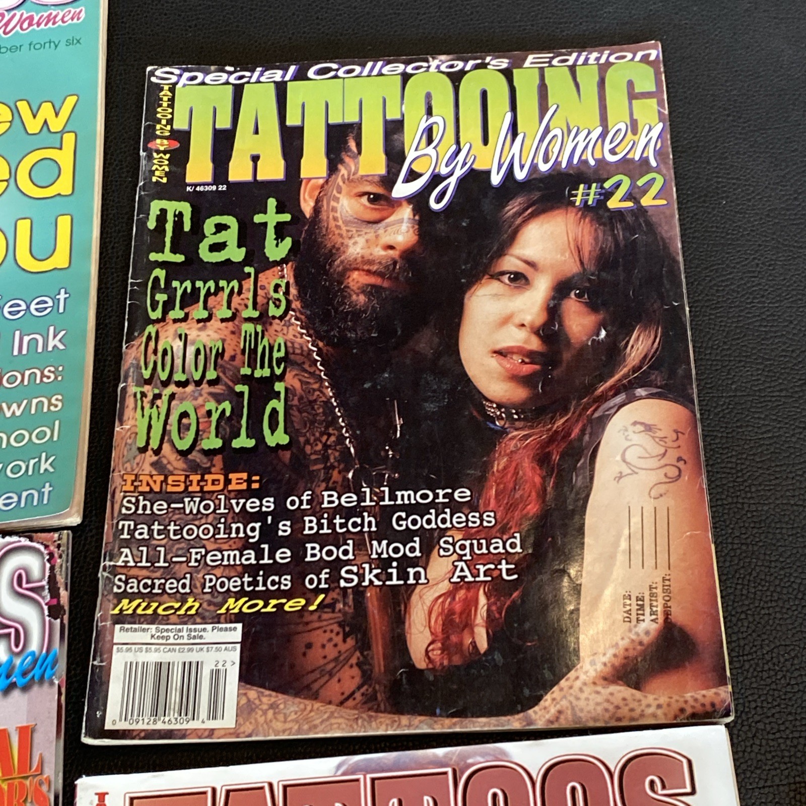 TATTOOS FOR WOMEN MAGAZINE Lot 10 1997 1999 2000 2001 2002 2003 Ink Design Ideas