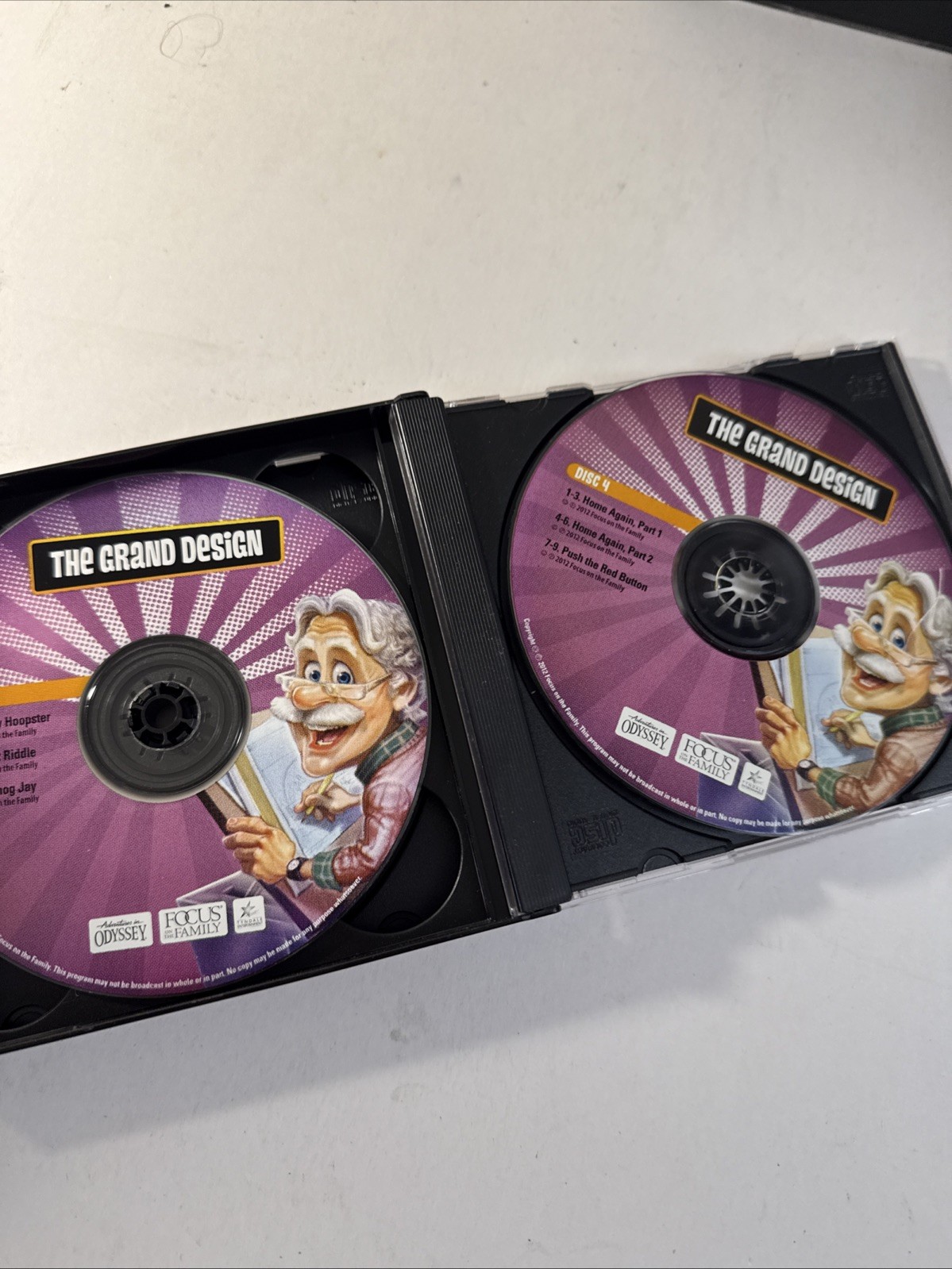 4 CD Sets (12 CDs)Adventures In Odyssey Focus On Family Audio Drama, 48 Episodes