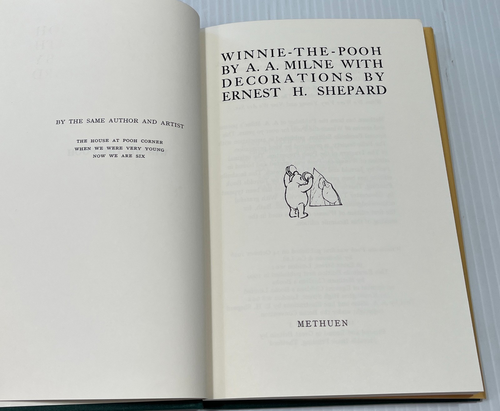 Winnie the Pooh, A.A.Milne, Highest Quality Facsimile of 1926 First Edition DJ