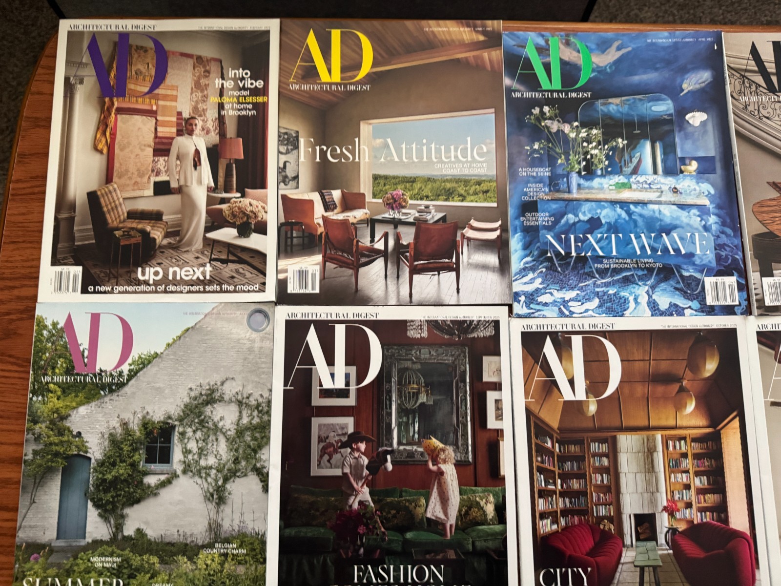 10 ARCHITECTURAL DIGEST MAGAZINE AD Lot ~ 2025 (no Dec) + 2026 Jan/ Feb