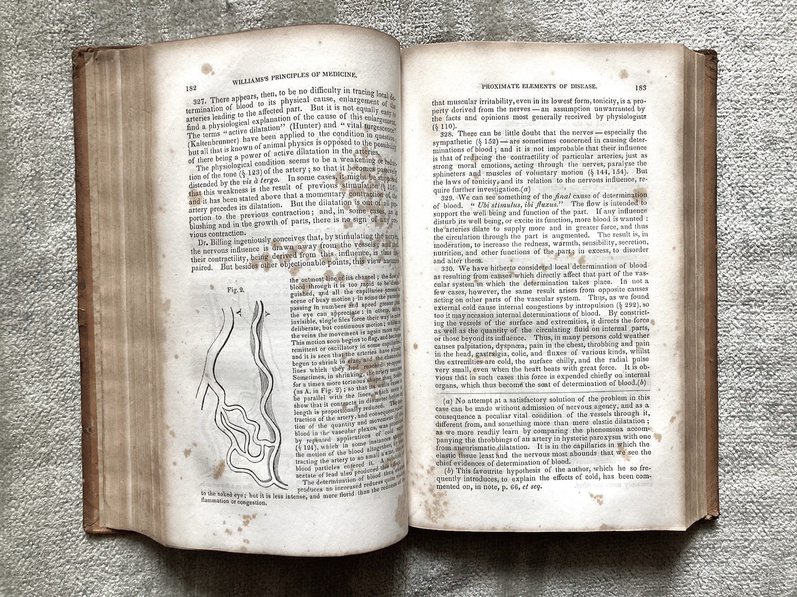 Antique, Principles Of Medicine, 1844, C. Williams MD, Pathology, Therapeutics