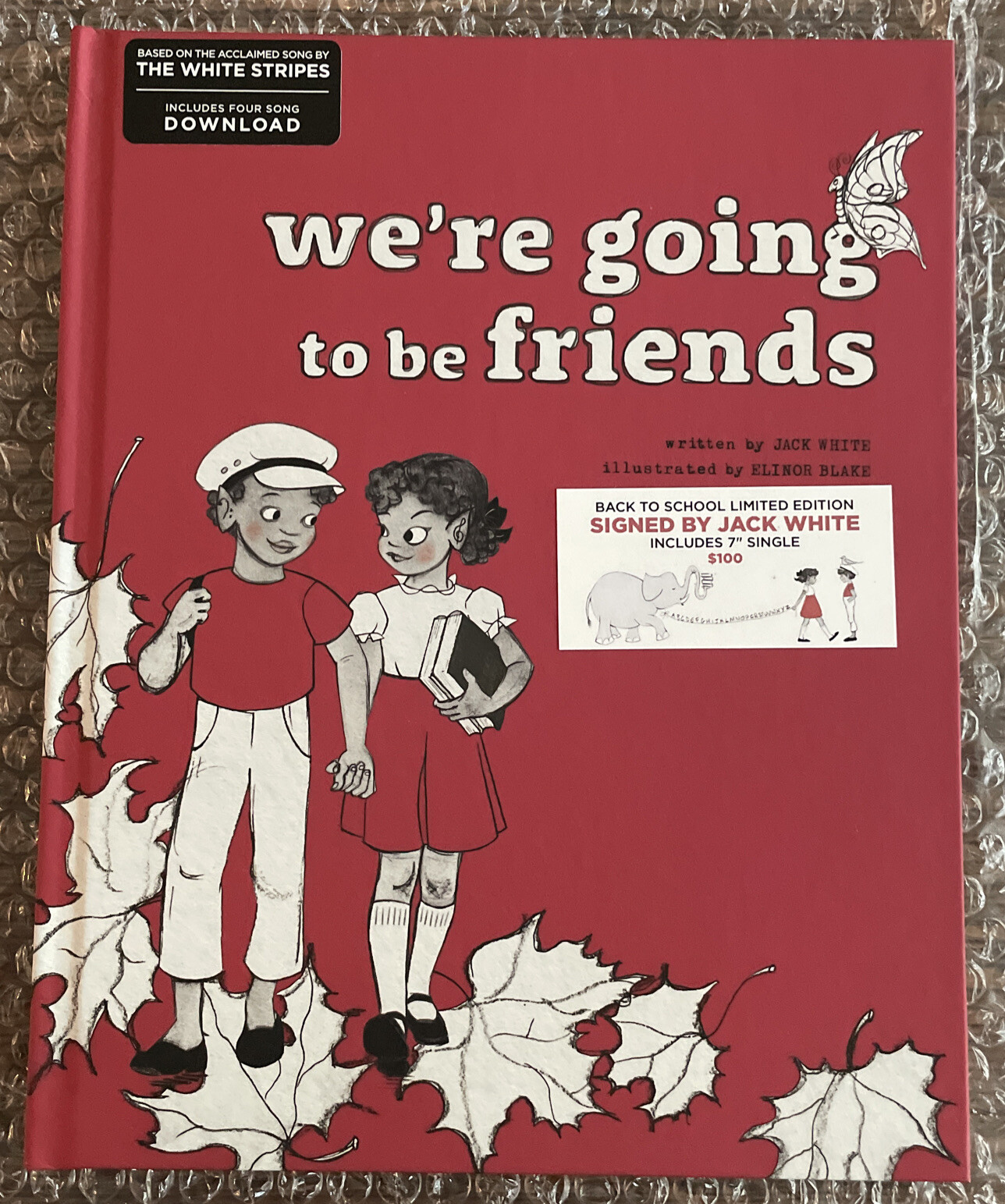 Jack White autographed Book We’re Going to be Friends Back To School Edition