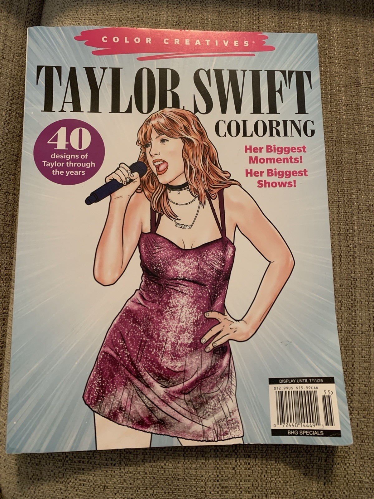 Taylor Swift Coloring Book 2025 BHG Specials 40 Designs Taylor thru the Years