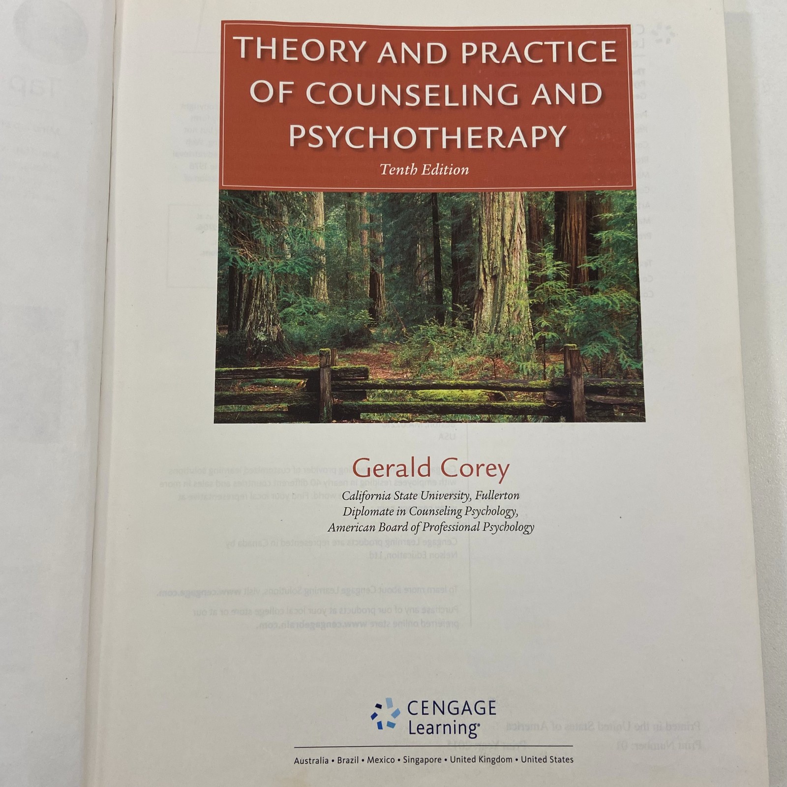 Theory & Practice of Counseling and Psychotherapy 10th Edition Gerald Corey HC